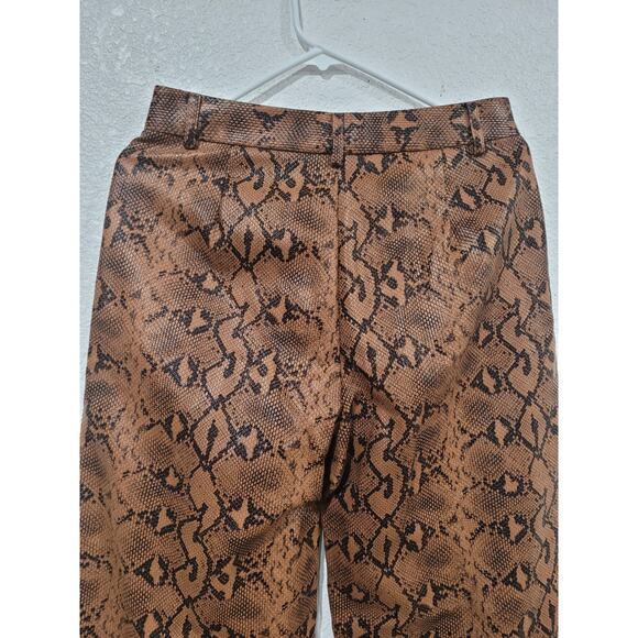 Princess Polly Snake Print Animal Faux Leather Pants size 6‎ #P3 - Picture 4 of 7